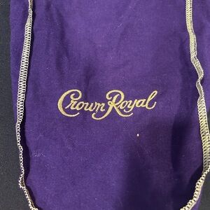 Crown Royal Purple and Gold Bag